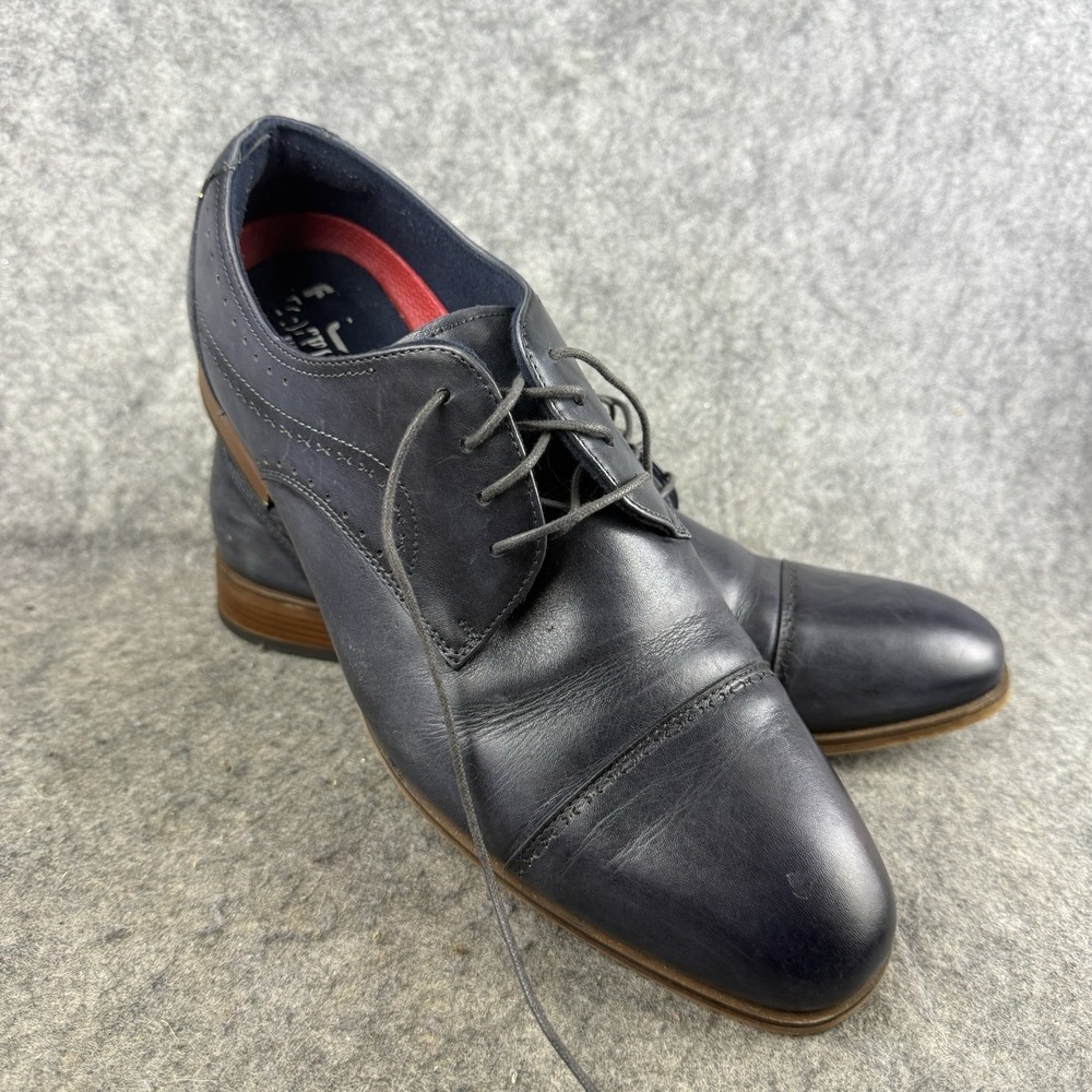 Stacy‎ Adams Men's Bryant 25634-020 Cap Toe Navy Leather Comfort Oxford 11W